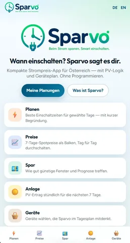 Sparvo: Reduce electricity costs in a targeted manner with the free WebApp